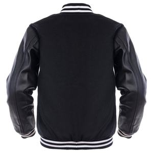 Good Quality Men's Baseball Jackets With Varsity Sleeves Wholesale Long Sleeve Windproof Quilted Men Varsity Jacket 2026 - Product Image 3