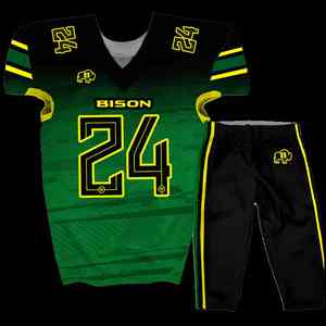 ชุดยูนิฟอร์มฟุตบอลอเมริกันผ้าโพลีเอสเตอร์ชุดออกกำลังกายระบายอากาศได้ดีชุดพิมพ์ลายขนาด XL ของคุณเอง100% งานตามสั่ง - Product Image 4