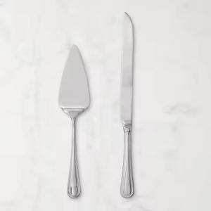 Cuchillo y Servidor de Pastel con Mango Plateado para Bodas, Juego de Servidor de Pastel para Fiestas de Cumpleaños y Eventos - Product Image 4