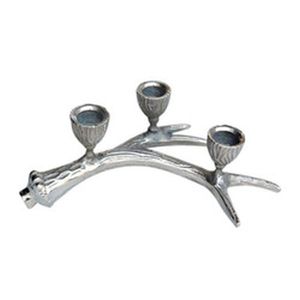 Bougeoir en métal argenté et brillant Décoration de luxe de meilleure qualité Fantaisie Standard Vente en gros Meilleur bougeoir au prix de gros - Product Image 5