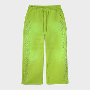 Professionnel sur mesure léger de haute qualité hommes strass pantalon bas prix OEM Service taille moyenne motif droit pour - Product Image 1