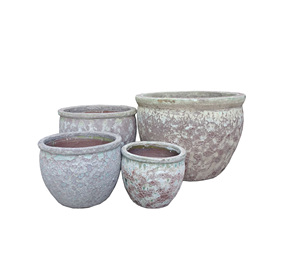 Wholesale Decor Bubble Glazed Garden Pots Planters for Home Decor Ceramic Flower Pots for Garden <b>Supplies</b> Atlantis Planter - Product Image 2