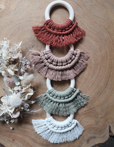 แหวนผ้าเช็ดปาก macrame, ของตกแต่งโต๊ะ, เสิร์ฟอาหารสไตล์โบโฮ - Product Image 1