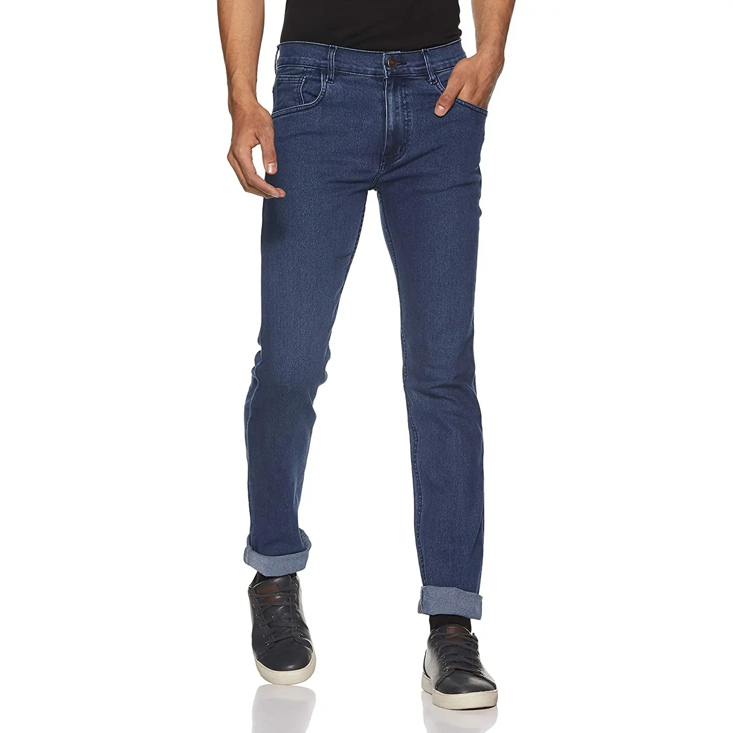 Individuelle Herrenjeans Produkte gerade lässige Slim-Fit-Hose Jungenjeans Herren Verschluss Skinny Jeans