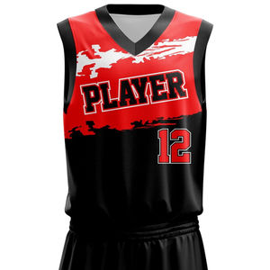 Uniforme de basket-ball cousu fabriqué professionnellement pour l'impression par sublimation, ensemble léger de maillot et de short unisexe - Product Image 3