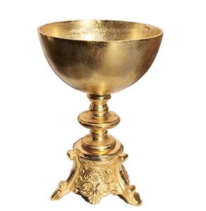 Support de pilier de bougie polonais brillant en métal de conception de luxe sur la base de marbre pilier de bougie fait à la main décoratif de chambre à coucher à bas prix - Product Image 6