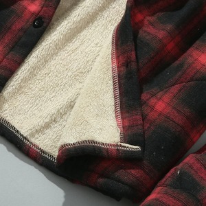 Wholesale Custom Logo <b>Men's</b> Fleece Lined <b>Flannel</b> Shirt Warm up Brushed Plaid Shirt <b>Jacket</b> for <b>Man</b>, <b>Man</b> <b>Jacket</b> - Product Image 3