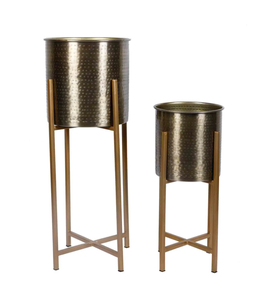 Maceta de Metal de lujo con soporte para macetas de jardinería Maceta de jardín Soporte de maceta grande al mejor precio - Product Image 1