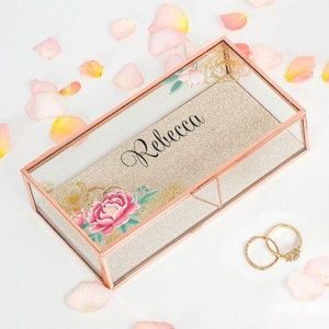 Organizador de vidrio de metal de primera calidad con detalles exquisitos y diseño moderno para un almacenamiento elegante de valiosos accesorios de joyería - Product Image 5