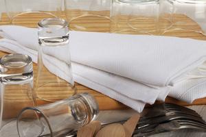 Ensemble de serviettes en satin de coton 100% Séchage rapide Écologique Anti-enfants Serviette en lin Blanc uni Tissé Maison Hôtels Restaurants Cuisine - Product Image 4