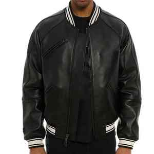 Veste de baseball universitaire décontractée sur mesure OEM, dernière collection 2026, style printemps, grande taille, respirante, pour hommes - Product Image 4