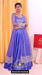 Designer Wedding Wear Lehenga Choli With <b>Thread</b> & Sequence Work - Product Image 6