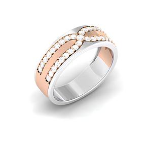 Bague authentique en or massif 18 carats avec diamant naturel véritable pour fiançailles ou anniversaire - Product Image 6