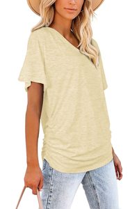 Logotipo personalizado Servicio de OEM Último estilo Mujeres Camiseta Ropa informal Ligero secado rápido Mujeres Camiseta - Product Image 6