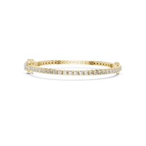 Bracelet tennis micro-serti rond en moissanite, en argent sterling 925, classique, pour femme, bijoux de luxe, mariage et mariée - Product Image 3