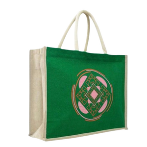 Sac de courses non tissé personnalisé avec logo, imprimé sur mesure, en tissu recyclable blanc et bleu, style cabas, surface soyeuse, en pièces - Product Image 2