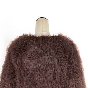Veste d'hiver courte en fausse fourrure pour femme, prix d'usine, style court, haute qualité, fourrure synthétique, approvisionnement en gros - Product Image 6