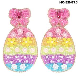 Pendientes de cuentas de semillas bellamente elaborados para niñas y mujeres, ideales para funciones de boda, cócteles y fiestas tradicionales - Product Image 6