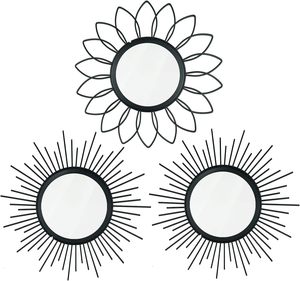 El espejo de pared de hierro hecho a mano con reflejo forjado para la decoración del hogar y totalmente personalizable - Product Image 6