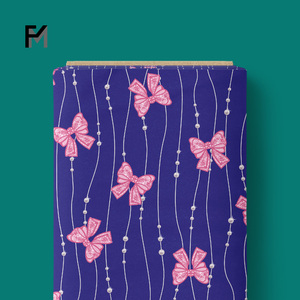 2025 Finemore doux coton <span class=keywords><strong>Liberty</strong></span> Tana tissu chaîne perle nœud <span class=keywords><strong>ruban</strong></span> à la mode rose jaune vert violet Orange personnalisé enfants conceptions - Product Image 6