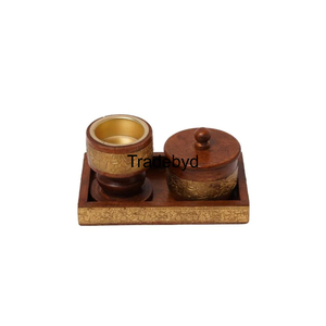 Mubkhar de madera hecho a mano perfecto para quemar incienso y resinas aromáticas tradebyd - Product Image 6