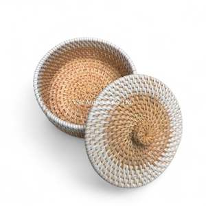 Eco Friendly Wholesale <b>Rattan</b> <b>Storage</b> <b>Box</b> Handmade In Vietnam For Home And Hotel <b>Storage</b> Use - Product Image 3