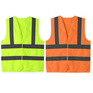 Vente en gros Gilet de sécurité haute visibilité gilet de sécurité réfléchissant vêtements avec poche hommes maille polyester haute visibilité - Product Image 5