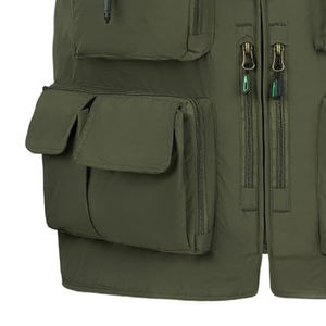 Ligero al aire libre Ropa informal Transpirable Cuello en V Chaleco de carga Bolsillos multifuncionales Chaleco de carga para hombres - Product Image 3