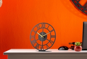 Modern Design <b>Gold</b> <b>Tabletop</b> Classic Metal Slient <b>Clock</b> Table <b>Clock</b> Shinny Copper Watch Wall <b>Clock</b> Home Decoration - Product Image 4