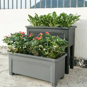Vaso Moderno Grande in Plastica con Sistema <span class=keywords><strong>di</strong></span> Auto-Irrigazione 2024, Fioriera Unica per Casa e Giardino, per <span class=keywords><strong>Fiori</strong></span> Artificiali - Product Image 1