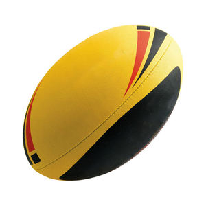Ballon de rugby en cuir PU fabriqué en usine, durable, professionnel, léger, logo personnalisé, couleur personnalisée, taille personnalisée, entraînement, match - Product Image 1