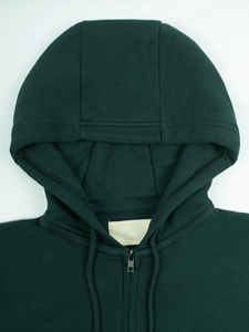 OEM/ODM sudaderas con capucha con cremallera de ajuste holgado hechas a medida para hombres Sudadera con capucha con cremallera de peso pesado de invierno con logotipo impreso personalizado para hombres - Product Image 3