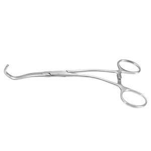 Pince d'anastomose coudée, saucière atraumatique, mâchoires de 20mm, tiges coudées, instruments chirurgicaux de 7 pouces (18cm) - Product Image 4