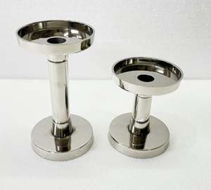 Pièce maîtresse décoration aluminium doré cône bougeoir décoration de la maison à la main bougeoir chandelier décor - Product Image 6