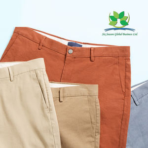 <b>Men's</b> Formal Canvas Knit <b>Lounge</b> <b>Pants</b> Flexible Fit Modern Comfort Wear Relaxed Breathable Lightweight Jogger Sleepwear Trousers - Product Image 2