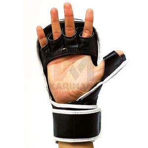 Gants de MMA en cuir de haute qualité, impression de logo personnalisée, vente chaude, gants de combat sportifs de longueur poignet, entraînement, sparring, OEM - Product Image 2
