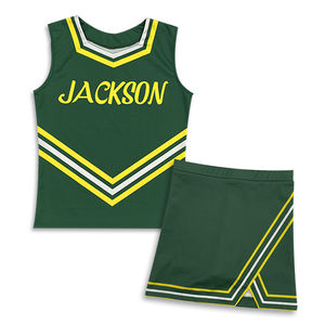 Uniformes de cheerleading de haute qualité à séchage rapide, personnalisés, légers, couleur unie, en spandex/polyester, pour adultes, service OEM, styles variés - Product Image 1