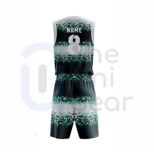 Uniforme de basket-ball personnalisé pour les jeunes à bas quantité minimale de commande ensemble haut Sublimation imprimer nom numéro Logo conception pour les Clubs de l'équipe scolaire vêtements de basket-ball - Product Image 3