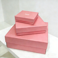 Cajas de Cartón Corrugado Impresas Recicladas con Logotipo Personalizado, Cajas de Envío para Regalos, Cajas de Correo Rosas