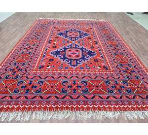Elegant 2026 Hand-Knotted Cotton Area Rug Set Artisan Woven Floral Modern Style Non-Slip Foam Backing Bedroom Multicolor Pile - Product Image 3