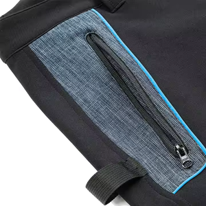 Pantalon de travail zippé à prix abordable, nouveau design, en polyester respirant, plusieurs poches, avec éclairage LED, imperméable, logo personnalisé, pour la construction - Product Image 5