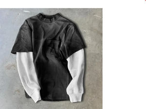 Nouveau T-Shirt oversize à épaules tombantes graphiques de haute qualité Fabricant de t-shirts de sérigraphie Boxy court et lourd - Product Image 2