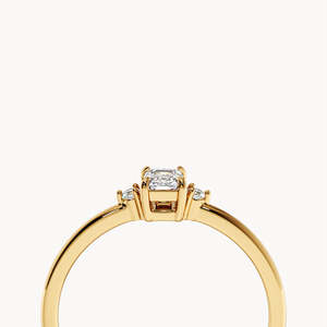 Bague de fiançailles Levi en or 14 carats avec diamant de laboratoire - Product Image 6