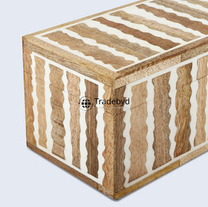 Caja de recuerdo con incrustaciones de hueso de lujo para decoración elegante del hogar hecha a mano por Tradebyd - Product Image 4