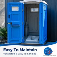 Bagno Portatile Durevole in HDPE, Cabina Mobile per Esterni, Ideale per Cantieri, Campeggi ed Eventi