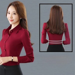 New High Quality Breathable Women's Shirts Stylish Casual Shirts Manufacturer Quick Dry 100% Organic Cotton Office Shirt - Product Image 4