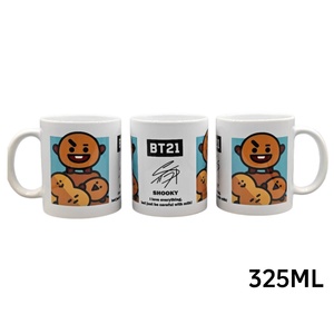 แก้วกาแฟลายการ์ตูน BT21 สไตล์เรโทรน่ารัก ทำจากเซรามิก ใช้กับเครื่องล้างจานและไมโครเวฟได้ เหมาะสำหรับเป็นของขวัญ ใช้ในบ้าน/ออฟฟิศ สำหรับดื่มชา/กาแฟยามบ่าย Shooky - Product Image 6