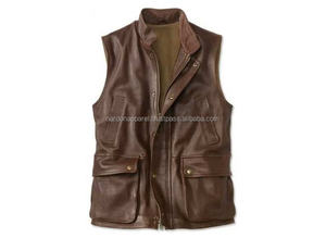 Nardon Apparel Veste de motard moderne en cuir sans manches pour Fashion Forward Travel Motorcycle Street Style Wear Men's Vest - Product Image 5