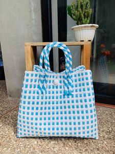 Wholesale Premium Recycled <b>Plastic</b> Women's Handbag High Quality Eco-Friendly Weaving Direct From Indonesia for Adults - Product Image 2