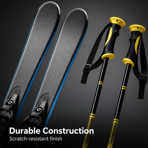 Ensemble <span class=keywords><strong>de</strong></span> <span class=keywords><strong>ski</strong></span> pour débutants adultes avec bottes, skis, fixations et bâtons pour l'entraînement hivernal - Product Image 6